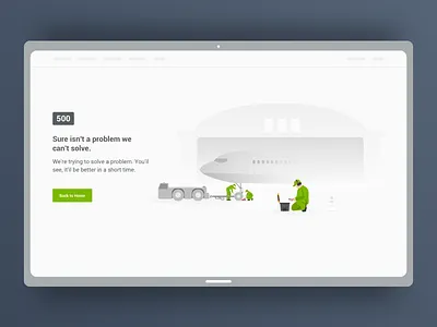 Flight 500 Error Page 500 error flight app sketch ui web site