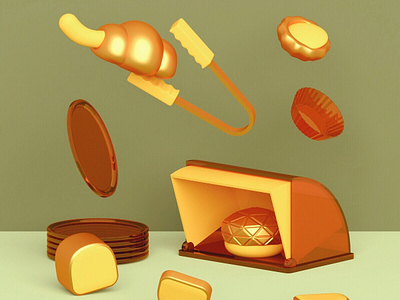 Typhoon Blow Blow – Bakery 3d art bakery blender character design drawing hong kong illustration