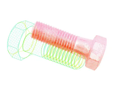 Blog Article: Digital Twin Tech blog branding collage design halftone illustration iot vector