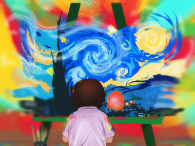 Creatures Of Talent abstract art character colors concept creativity creature design illustration imaginations kids painting reativity