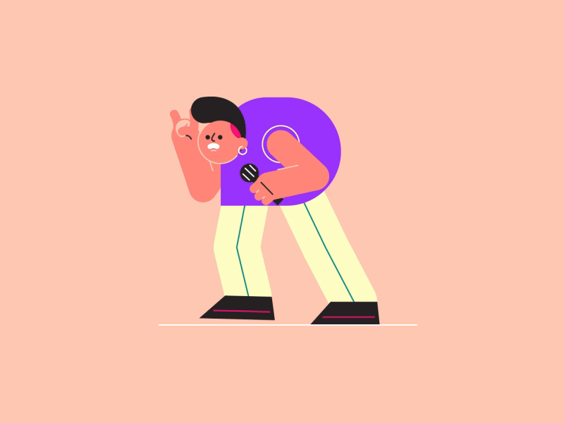 "R" for Rockstar 2d 36 days of type 36days r aftereffects animation character flat motiongraphics rock rockstar