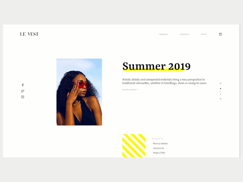 Clothing Brand Website - Interaction adobe xd animation auto animate clothes shop design flat interaction minimal ui ui ux ux web website xd