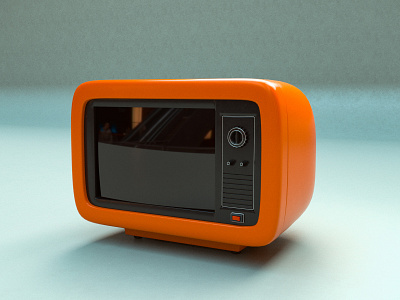 Retro TV 3d art cgi cinema cinema4d design film glass gold illustration istanbul modelling movie retro television