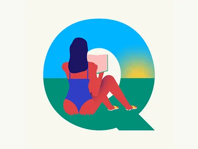 36 days of type | Letter Q 36days adobe 36days q 36daysoftype 36daysoftype06 design graphic graphic design illustration illustrator quiet typography vector wacom intuos