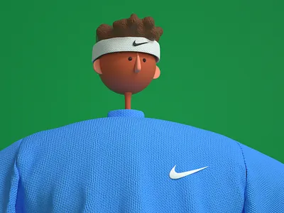 NIKE c4d character art character creation design octane