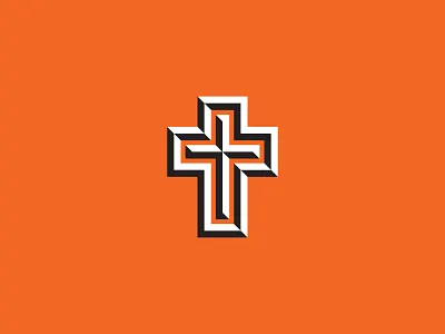 Happy Easter! cross easter icon illustration vector