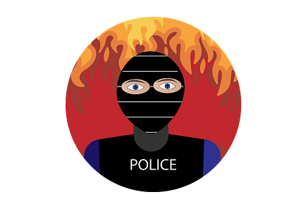 Just a policema animation design flat illustration illustrator minimal vector