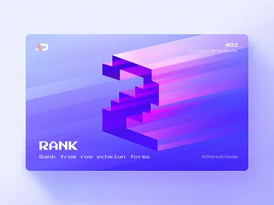 Rank 03-02 app blue clean colorful design flat icon illustration sketch two ui ux wantline web