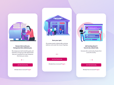 Onboarding - Jumpstart iOS illustration intro screen ios jumpstart login onboarding sign up splash wlebovics