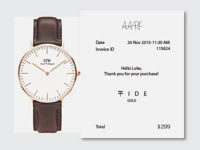 Email Receipt Large app branding concept creator facebook flat homepage icon illustration interface design landing layout ui design ux design vector web design