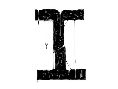 36daysoftype 'I" 36daysoftype design digital handlettering handmadefont illustration logo procreate