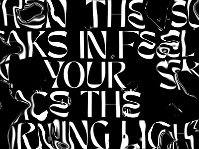 We Will Be Alright animation graphic design kinetic liquid motion graphics typography water