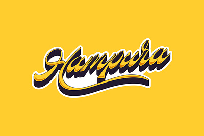 Hampura Lettering design graphic design hand lettering lettering logo logo type type typography