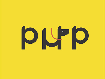 Pup animal illustration leash logo pup puppet puppy