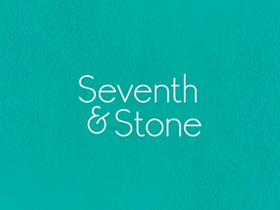 Seventh & Stone logo logo word mark