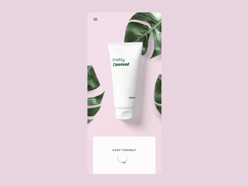 Adobe XD Challenge! adobe challenge auto animate bree clean competition ecommerce girly green makeup pink skincare ui xd