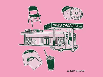 Kinda Tropical Flash flash tattoo