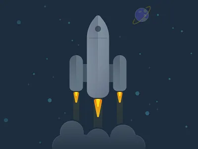 Rocket Illustration concept design figma illustration rocket space vector