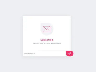 Subscribe Newsletter adobe xd design concept flat inspection popup subscribe subscribe form ui