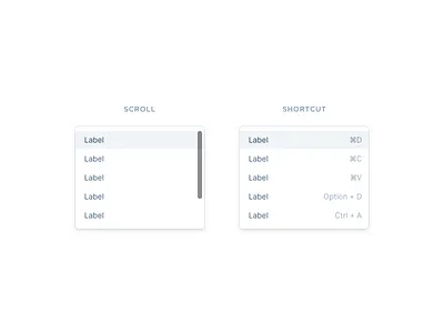 Dropdown States clean component design dropdown interface minimal simple states ui ux