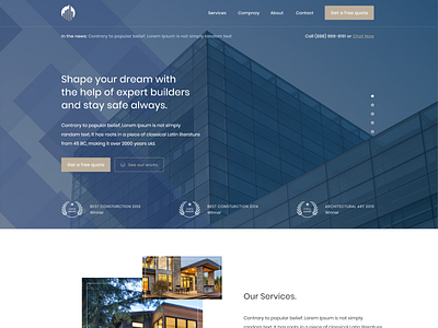 Atlas construction website branding building construction construction website design download free home illustration interface kit navigation people service site themplate ui ux villas web