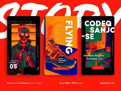 Download Social Media Template Pack + Story Design bodi social media budagchin coding event colorful creative clean design creative design download social media template eye catching design facebook stories futuristic design instagram story design music artwork social media banner social media kit social media templates spotify music artworks story design tech event trending design 2020 vibrant design