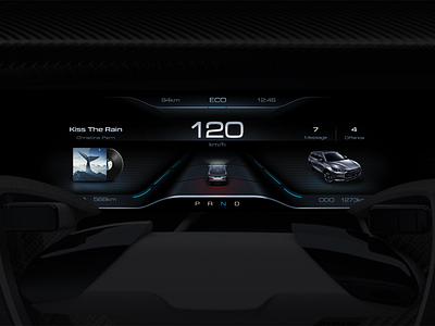 HMI Design 2019 ai black car design dribbble! future hello hmi icon illustration image metal music space texture ui ux