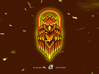 Mascot Logo Fire Owl branding design esport esports gaming graphic illustration logo mascot mascot logo owl owl logo shoot sport sports twitch vector
