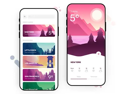 Weather App concept app branding design icon illustration ios iphone menu mobile ui ux vector weather weather app web