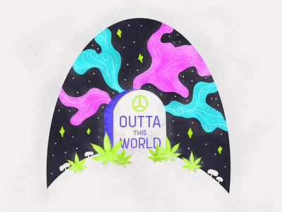 😉👽✌🏼💨 design graphic design gravestone illustration space