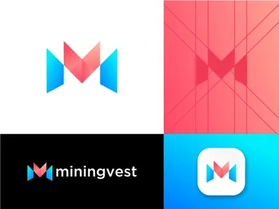 Miningvest block chain brand brand identity branding criptocurrency currency currency exchange design designinspiration forex graphicdesign identity inspiration logo logo logo design m logo mark minimalist mining modern logo
