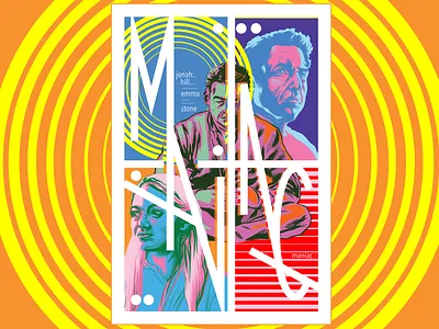 Maniac fanart illustration maniac netflix portrait art poster poster art