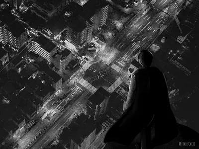 The fan art to The Fiery Priest art batman city drama fan art fan art fanart gotham graphic illust illustration priest