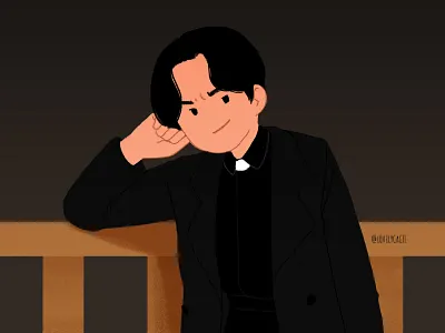 The fan art to The Fiery Priest art drama fan art fan art fanart graphic illust illustration priest