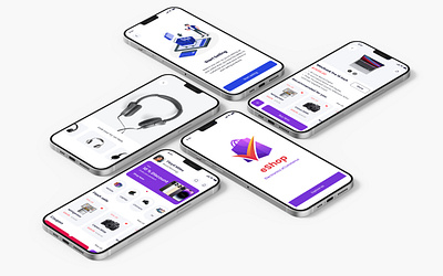 eShop- Electronics godets ecommerce mobile app productnavigation techenthusiast ui ui design template ui kit ui ux