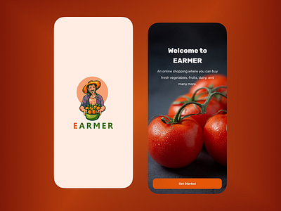 Earmer Ecommerce Mobile app case study app design design ui kit ecommerce ecommerce app ecommerce shop graphic design groceries groceries app mobile app design online shop selling goods ui ui design template ui kit ui ux vegetable ecommerce app