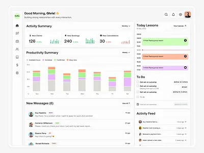Golf Training Management App app application dashboard design gold management management app product design saas ui ux website