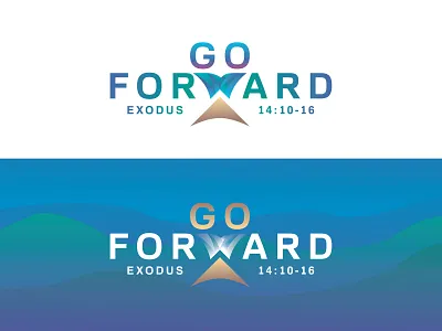 Go Forward buffalo ny church design illustrator logo moses red sea