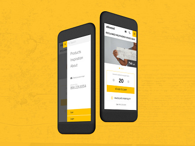 Stikwood ecommerce mobile navigation shopping ui web design website