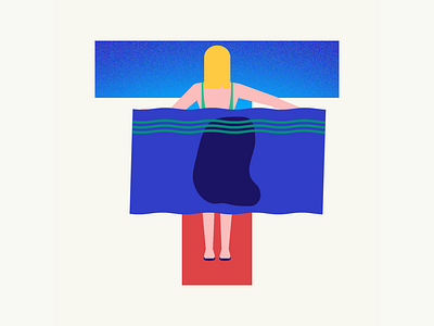 36 days of type | Letter T 36days adobe 36days t 36daysoftype 36daysoftype06 design graphic graphic design illustration illustrator summer summer vibes towel typography vector wacom intuos wet