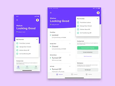 Day 21 - Home Monitor Dashboard dailyui dailyui021 dashboard home app
