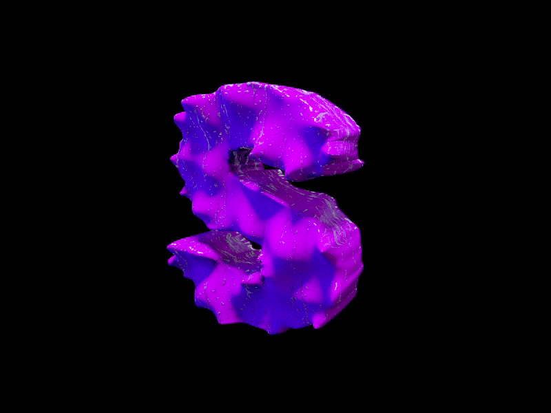 360 Days of Type - S animation c4d design kinetic lettering logo morphing typography