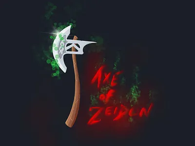 The Axe of Zeidon daoc digital illustration ipad pro art procreate