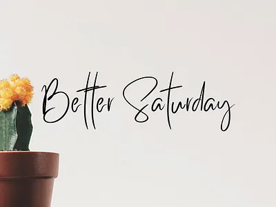 Better Saturday - free classy typeface ads branding business card classy font font free font free typeface freebie freebies identity logotype quote typeface typography typography design wedding cards