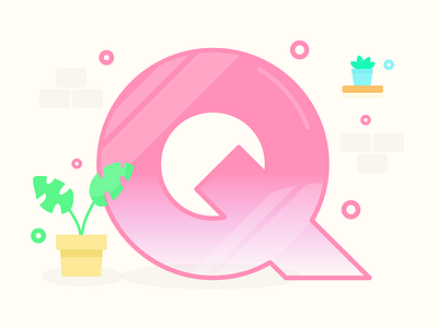 Letter Q 36daysoftype plants