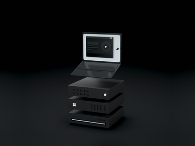 Server | 3D 3d 3d animation studio 3d art 3d artist cinema 4d color design illustration lowpoly model octane octane render server