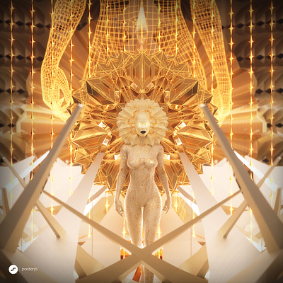 newgen posterjo #102 3d blender cinema4d colors golden modern octane posterjo