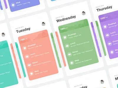 Recipe illustration ui design