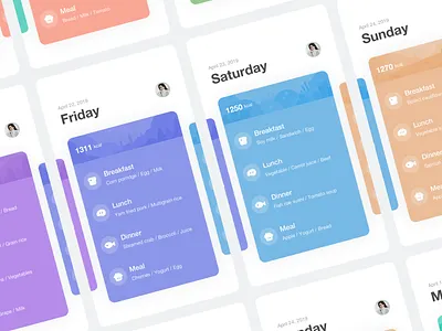 Recipe illustration ui design