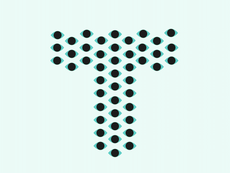 Truth 36days t 36daysoftype 3rdeye bright color design illustration t thirdeye truth type typography vector